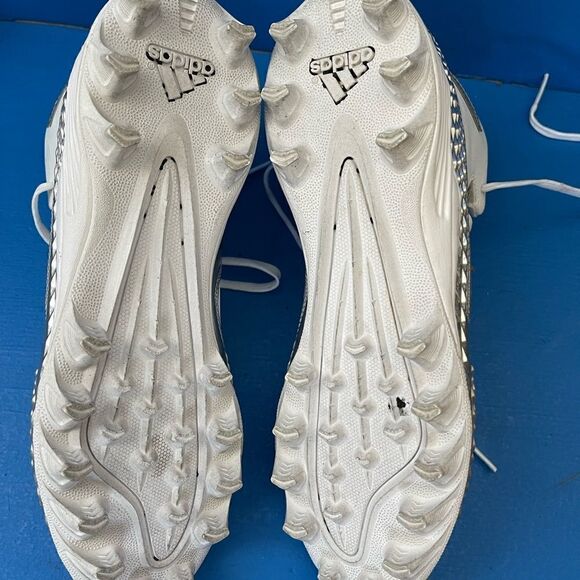 Adidas FREAK VON Mid Football Cleats White/Silver Mens Size 9.5-11 - Picture 5 of 7